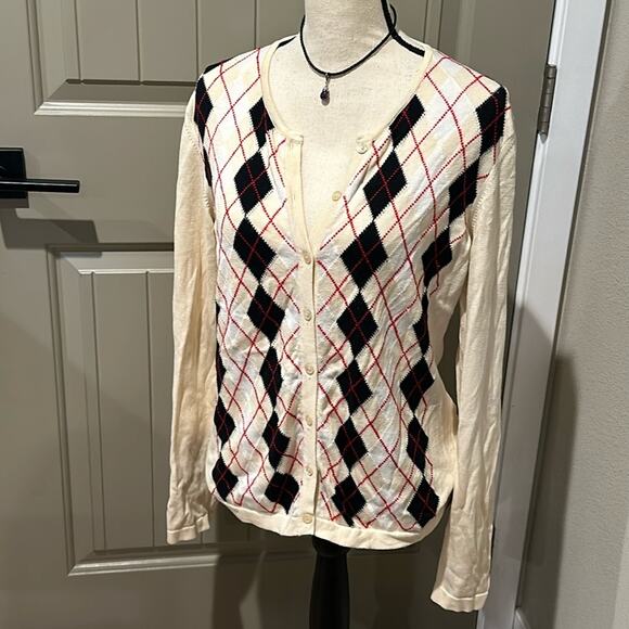 HENRI BENDEL Cardigan, Sz L - Picture 1 of 8